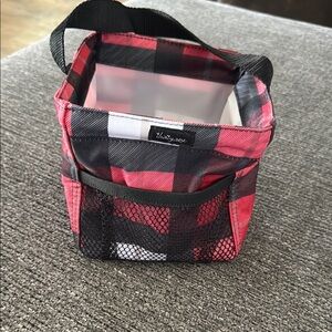 Thirty-One Black and White Checkered Small Tote